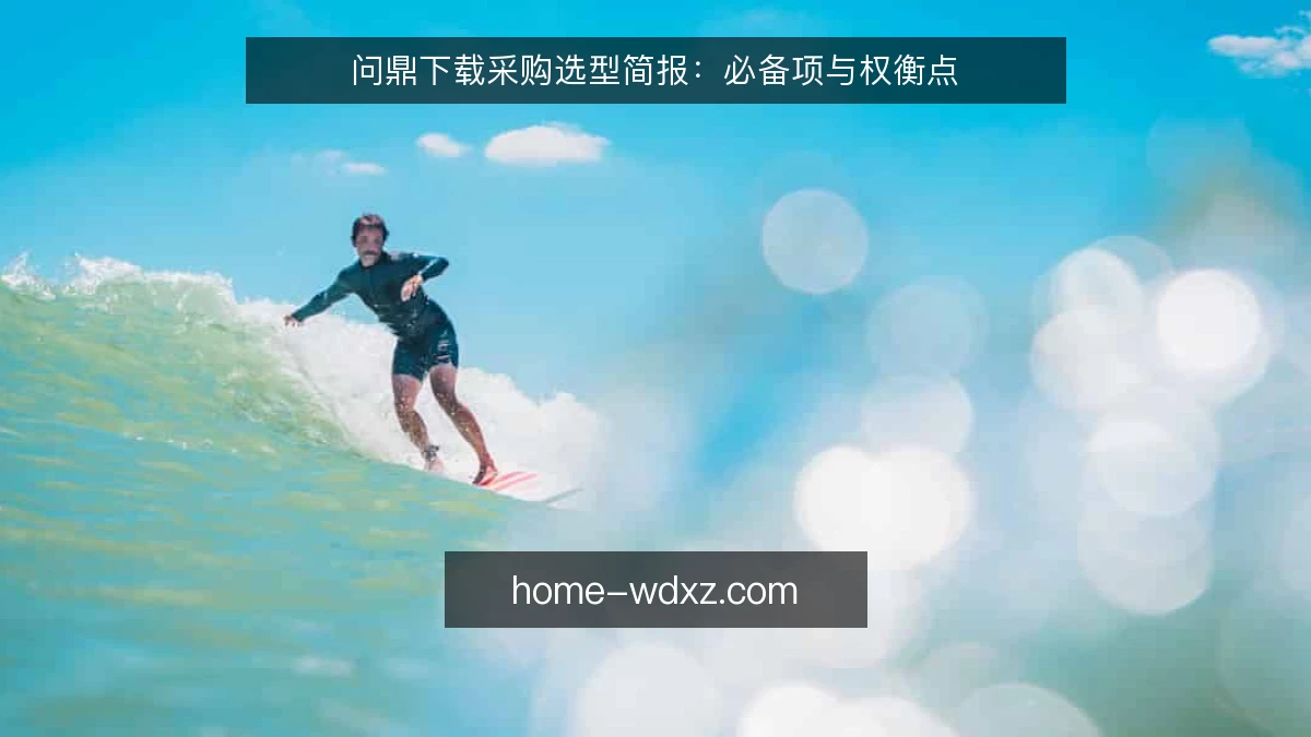 问鼎下载采购选型简报：必备项与权衡点